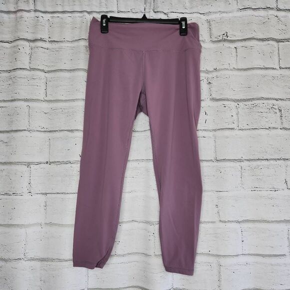 Zyia Active Womens Leggings Athlete Stretch Waist Light Purple Size 12 - Picture 1 of 11